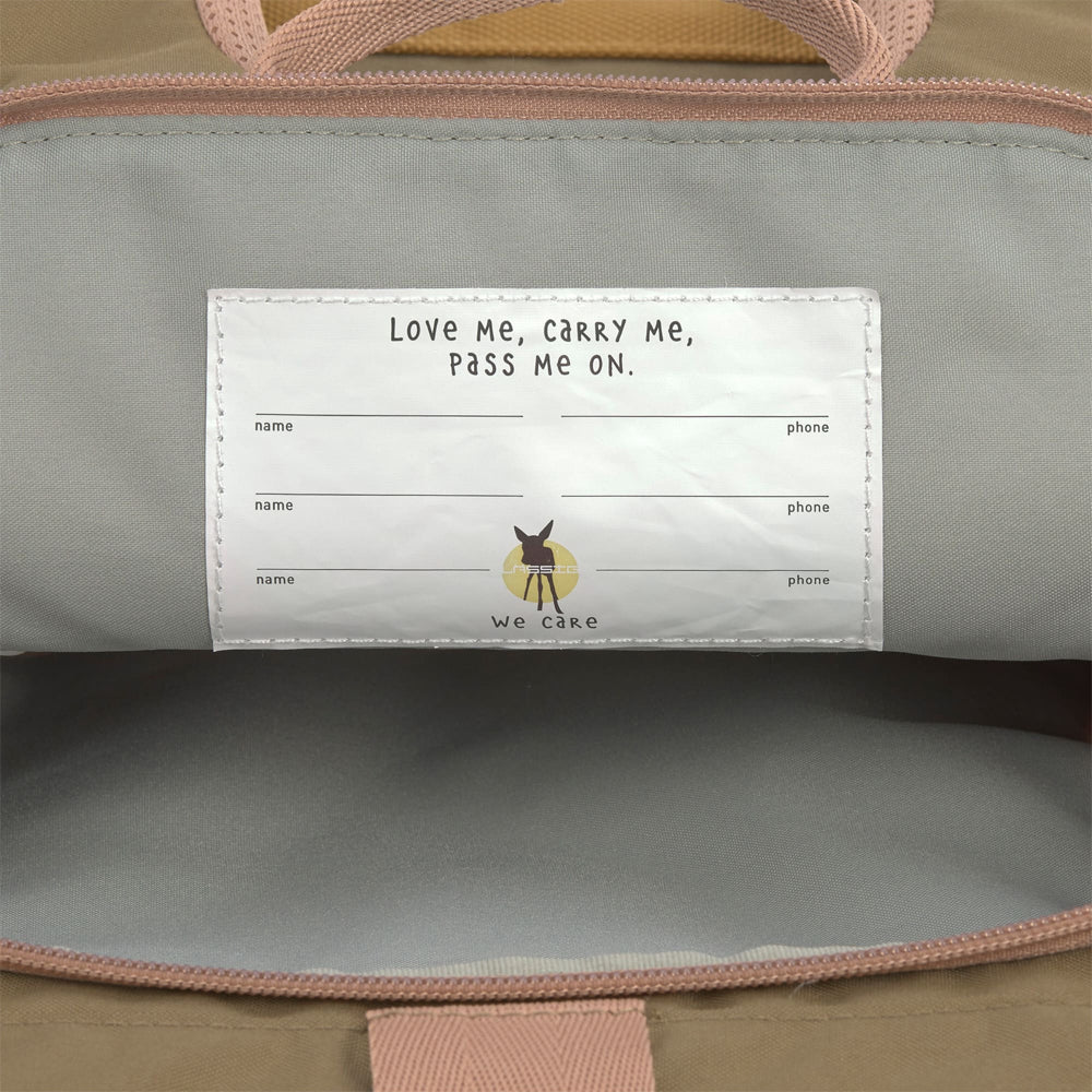 Lassig Mini Rolltop Backpack - Nature, Hazelnut