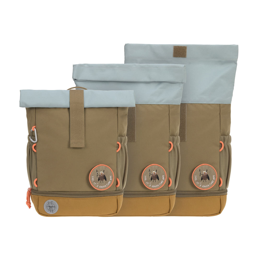 Lassig Mini Rolltop Backpack - Nature, Olive
