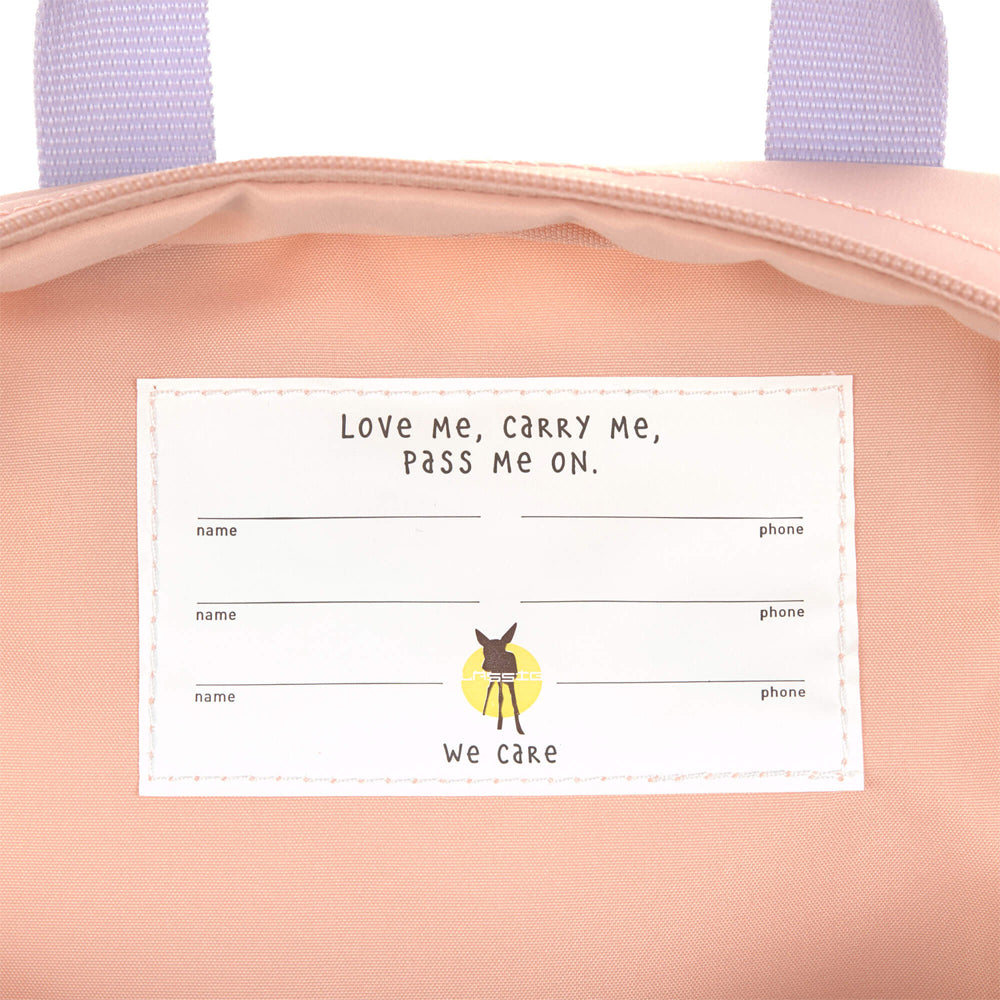 Lassig Mini Square Backpack - Little Gang, Cherry Peach