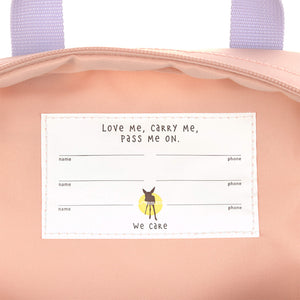 Lassig Mini Square Backpack - Little Gang, Cherry Peach