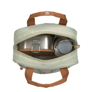 Lassig Mini Square Backpack - Little Gang, Light Khaki
