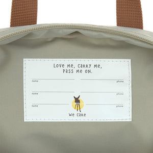 Lassig Mini Square Backpack - Little Gang, Light Khaki