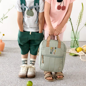 Lassig Mini Square Backpack - Little Gang, Light Khaki