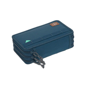 Lassig School Triple Compartment Pencil Case Unique Navy