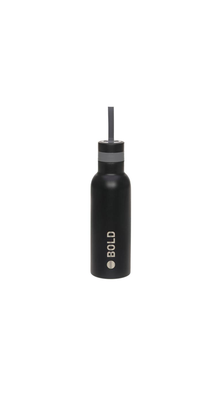 Lassig Stainless Steel Bottle Bold (750ml) - Black