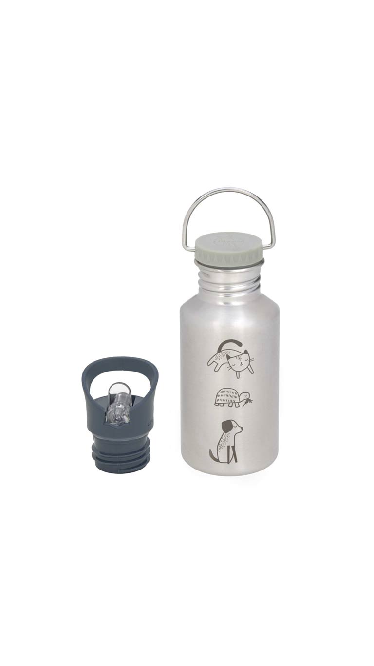 Lassig Stainless Steel Bottle (500ml) - Happy Prints