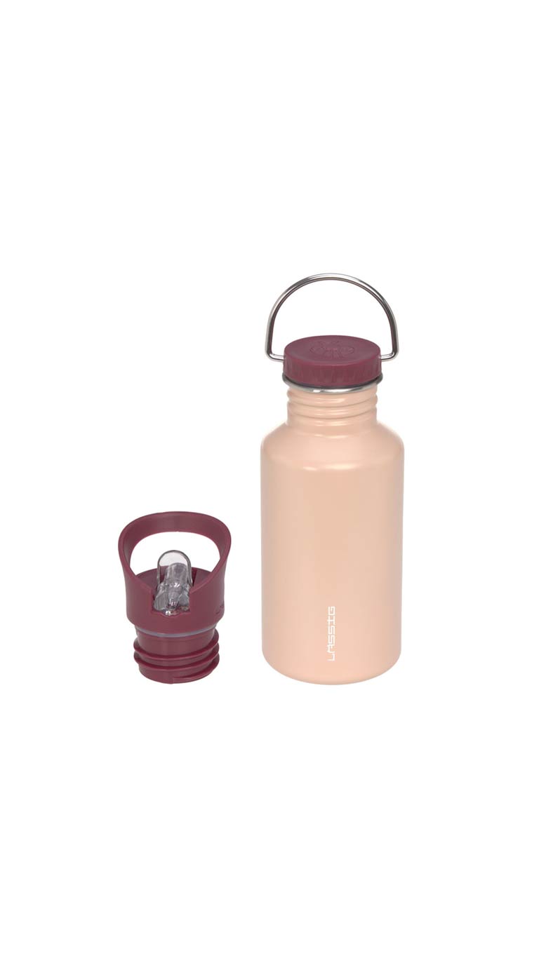 Lassig Stainless Steel Bottle (500ml) - Rose