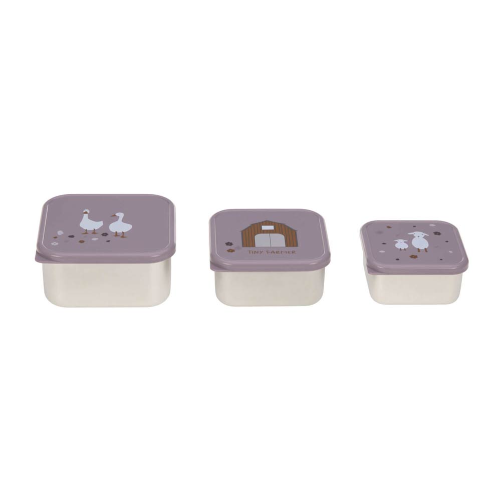 Lassig-Stainless-Steel-Snackbox-Children-3pcs-Lilac