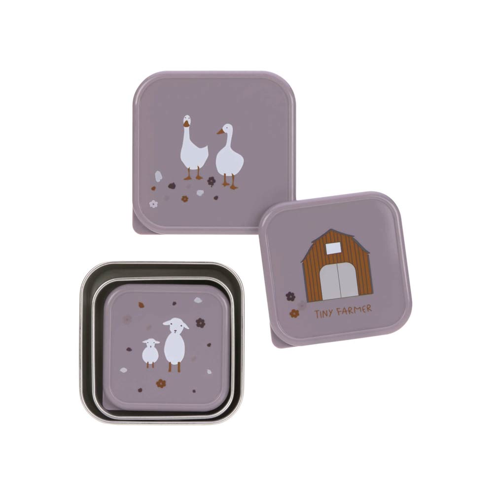 Lassig-Stainless-Steel-Snackbox-Children-3pcs-Lilac