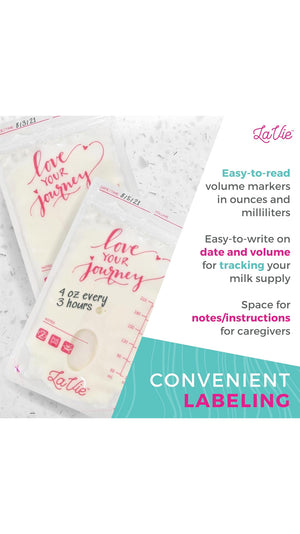LaVie Love your Journey Milk Storage Bag - 50 Bags