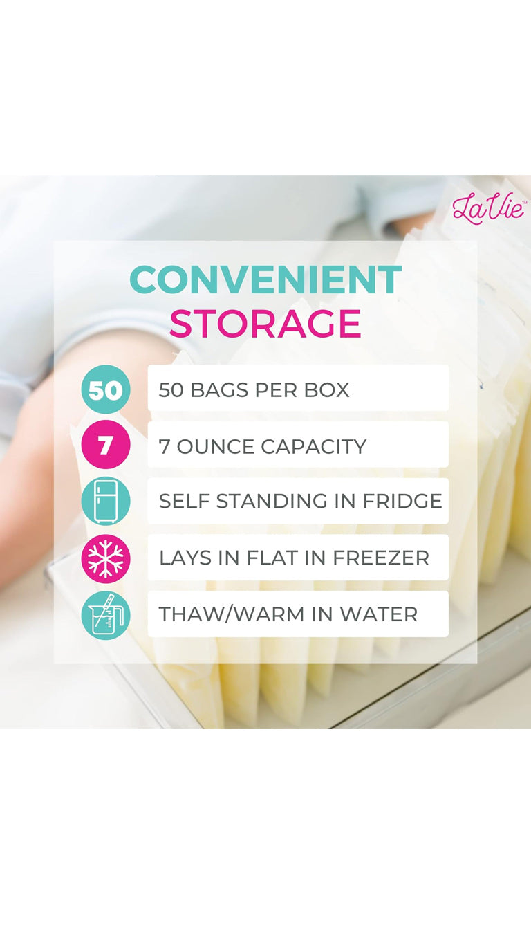 LaVie Love your Journey Milk Storage Bag - 50 Bags