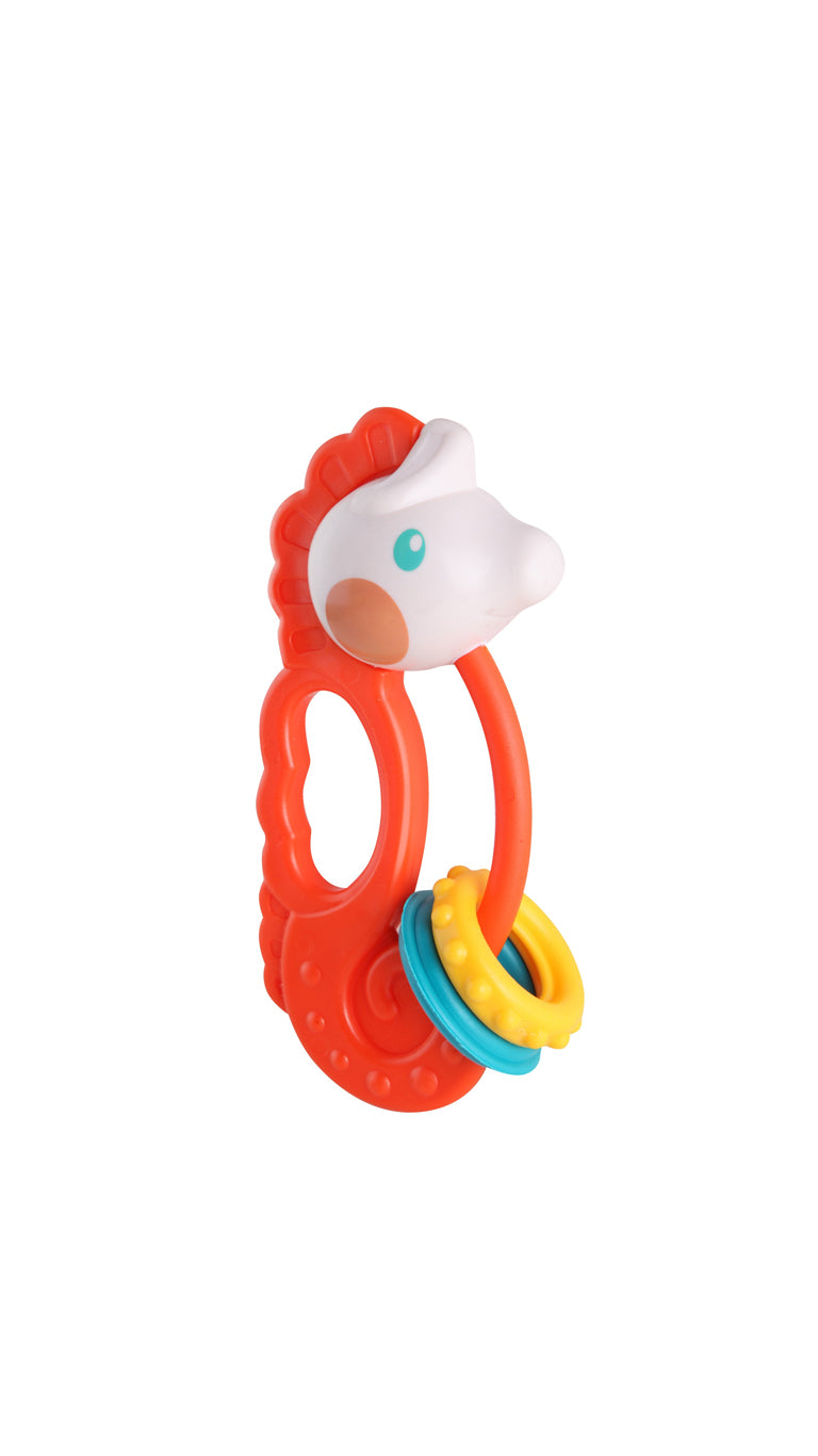 LetsBeChildSeaHorseRattleOrange