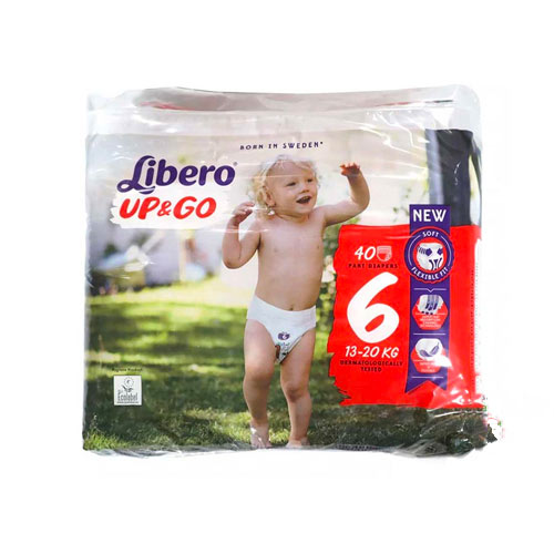 Libero Up & Go Size 6 (13-20kg) – 40 Pants