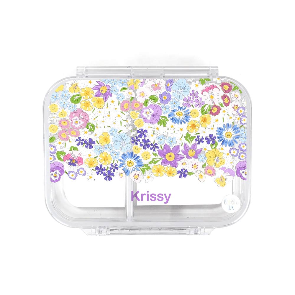 Little IA Bento Box 3 Compartment - Floral