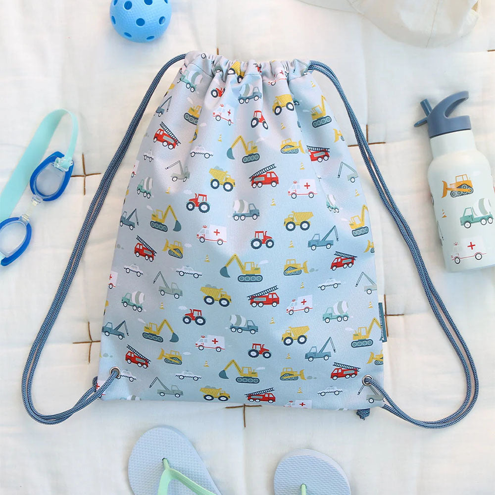 A Little Lovely Drawstring Bag - Vehicles