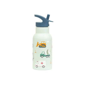 A Little Lovely Stainless Steel Water Bottle 350ml - Vehicles