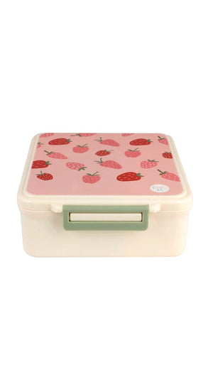 Little IA Thermal Lunch Box with Insulated Food Jar - Strawberry