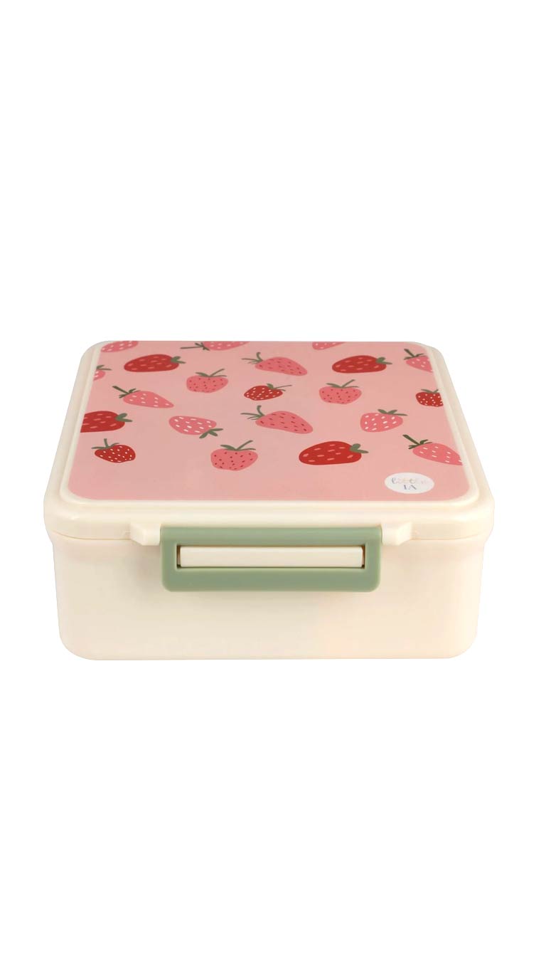 Little IA Thermal Lunch Box with Insulated Food Jar - Strawberry