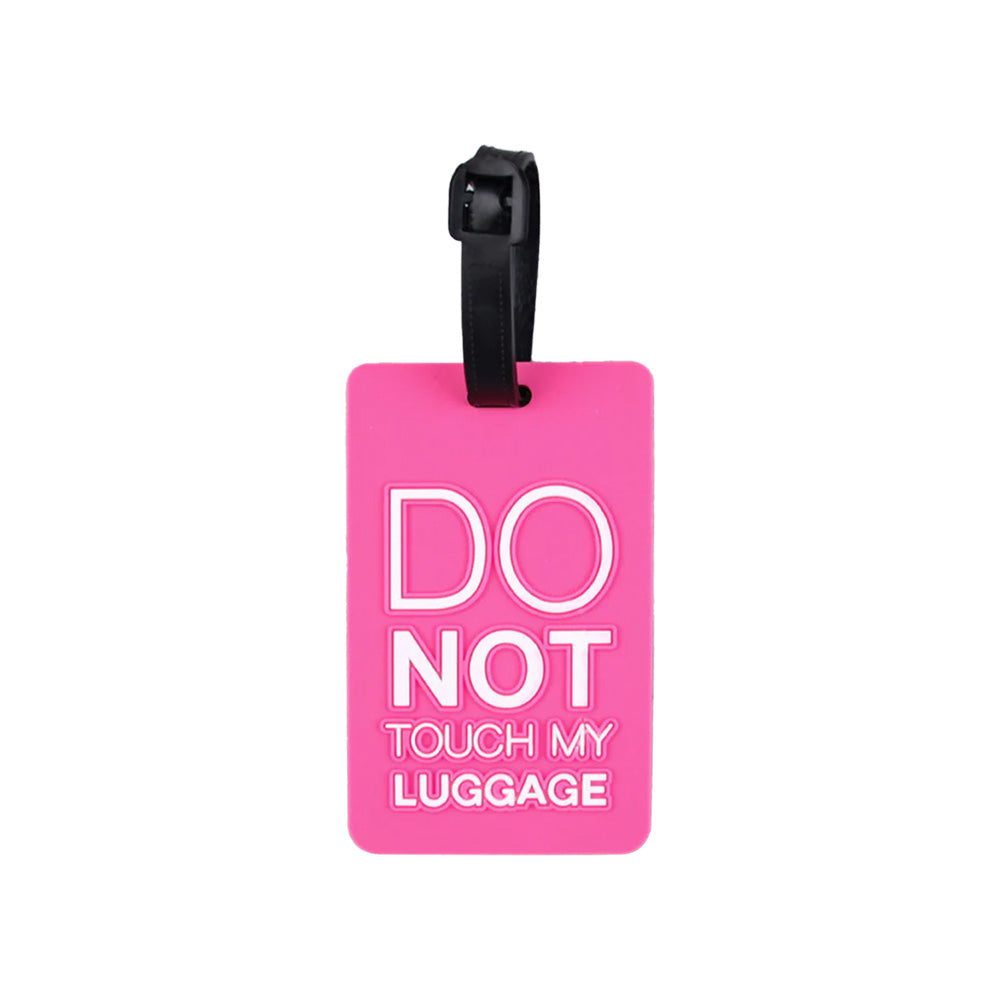Luggage Tag - Do Not Touch My Luggage Travel Tag! - Hot Pink