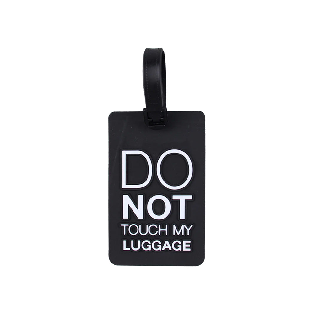 Luggage Tag - Do Not Touch My Luggage Travel Tag! - Black