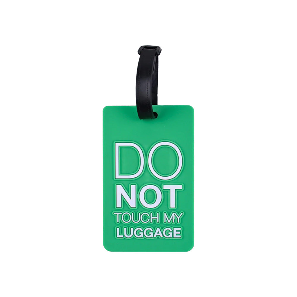 Luggage Tag - Do Not Touch My Luggage Travel Tag! - Green