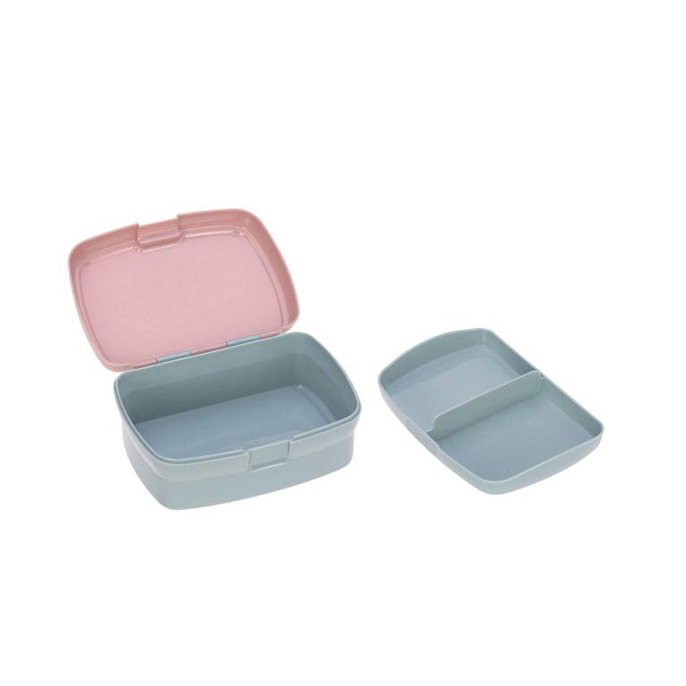 Lassig Lunch Set About Friends (Lunch Box & Drinking Bottle) - Chinchilla