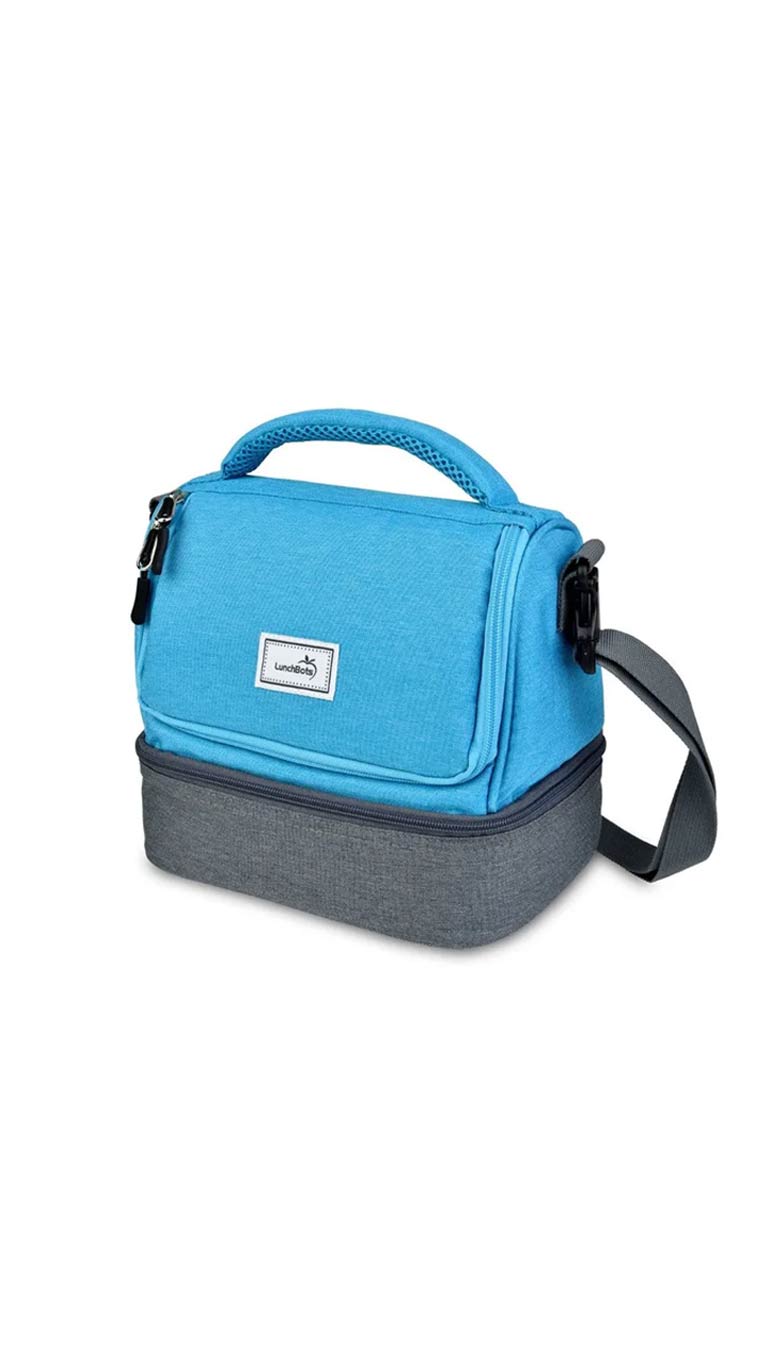 Lunchbots Duplex Insulated Lunch Bag - Aqua