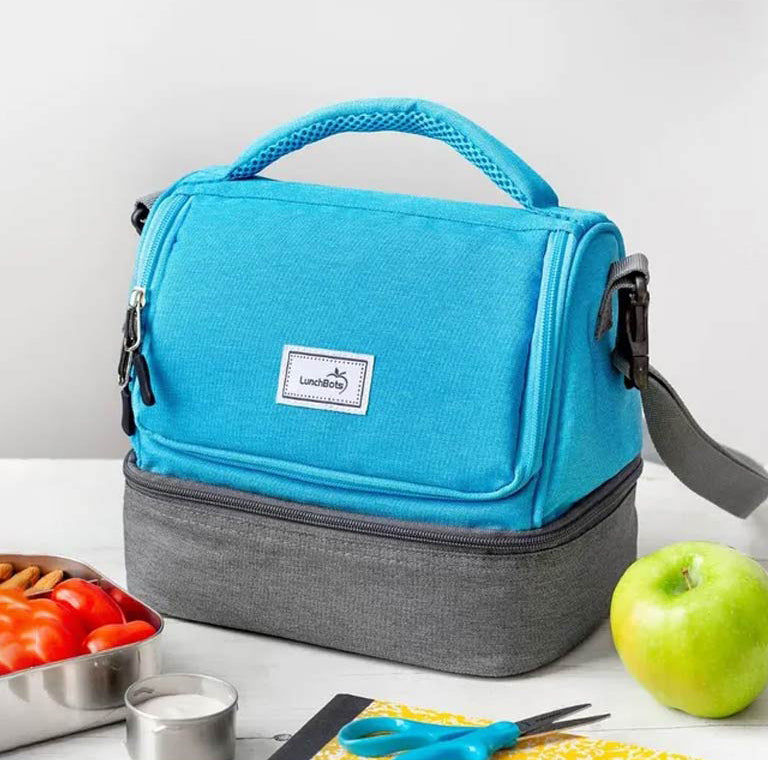 Lunchbots Duplex Insulated Lunch Bag - Aqua