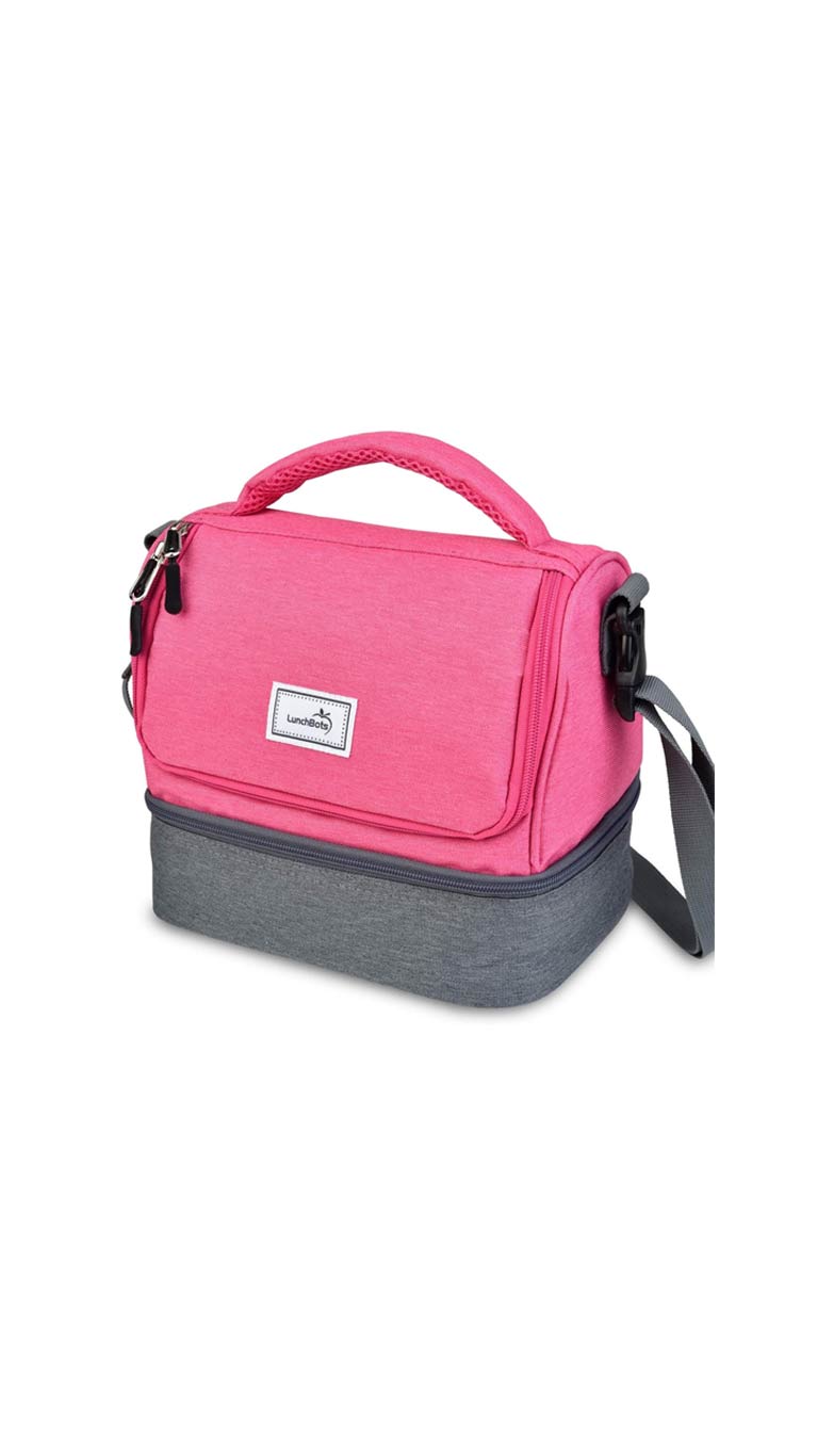 Lunchbots Duplex Insulated Lunch Bag - Pink