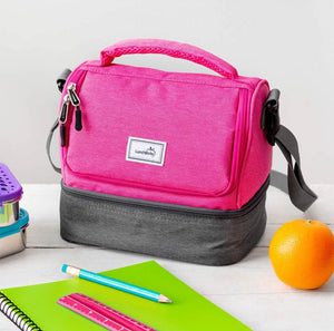 Lunchbots Duplex Insulated Lunch Bag - Pink