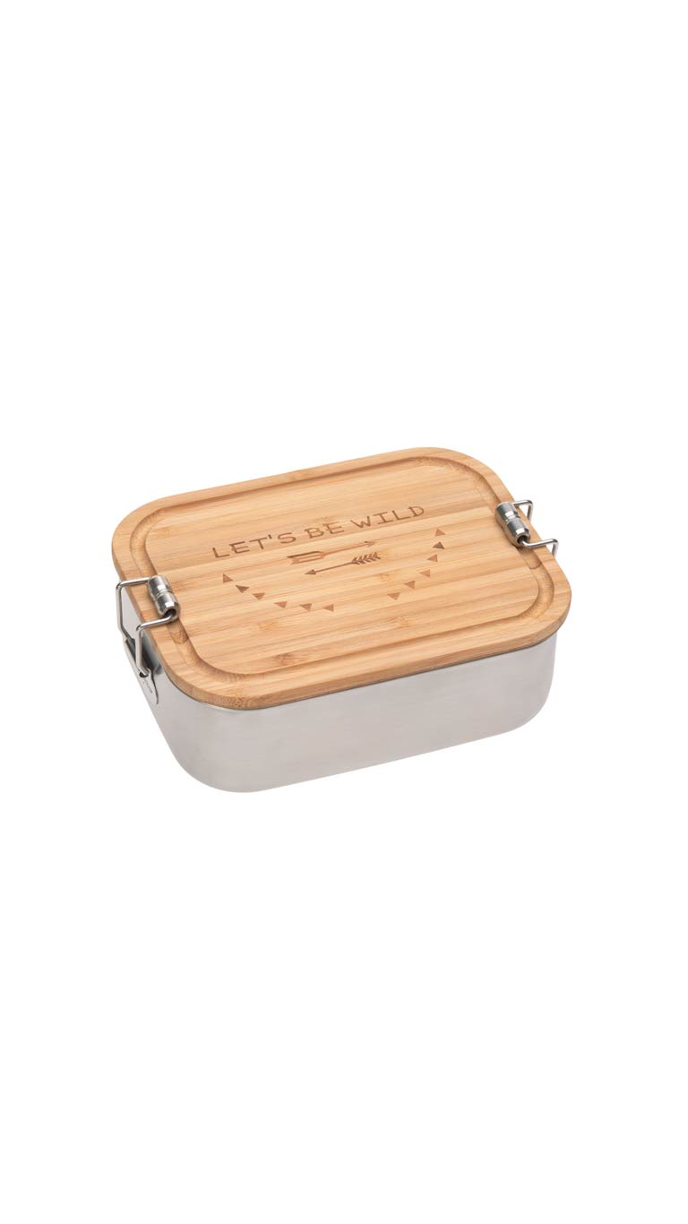 Lassig Lunchbox Stainless Steel Bamboo - Adventure