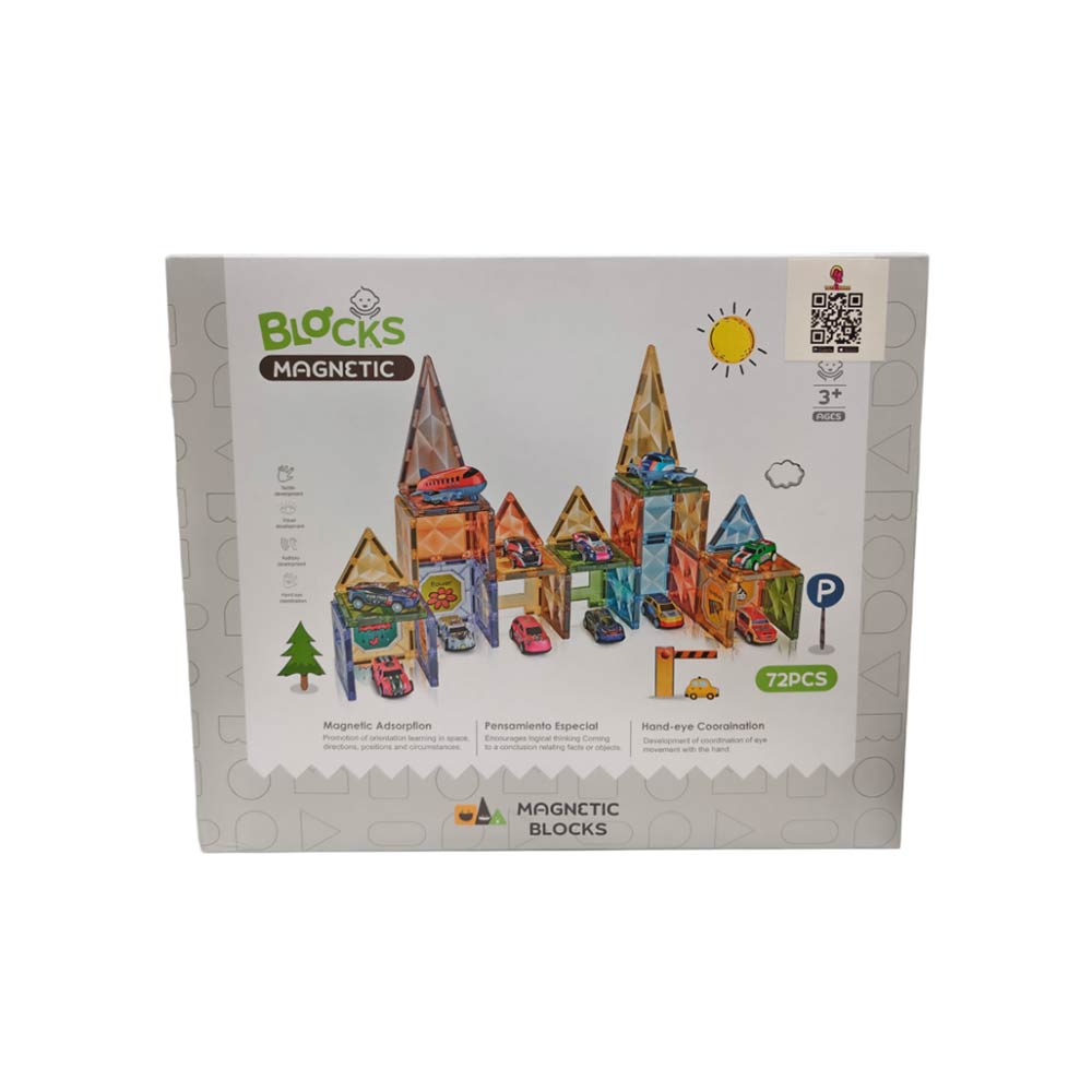 Magnetic Blocks Set  72 Pcs2