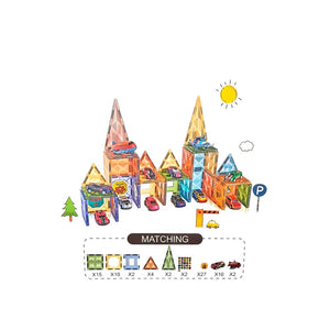 Magnetic Blocks Set (3Yrs+) 72 Pcs 2