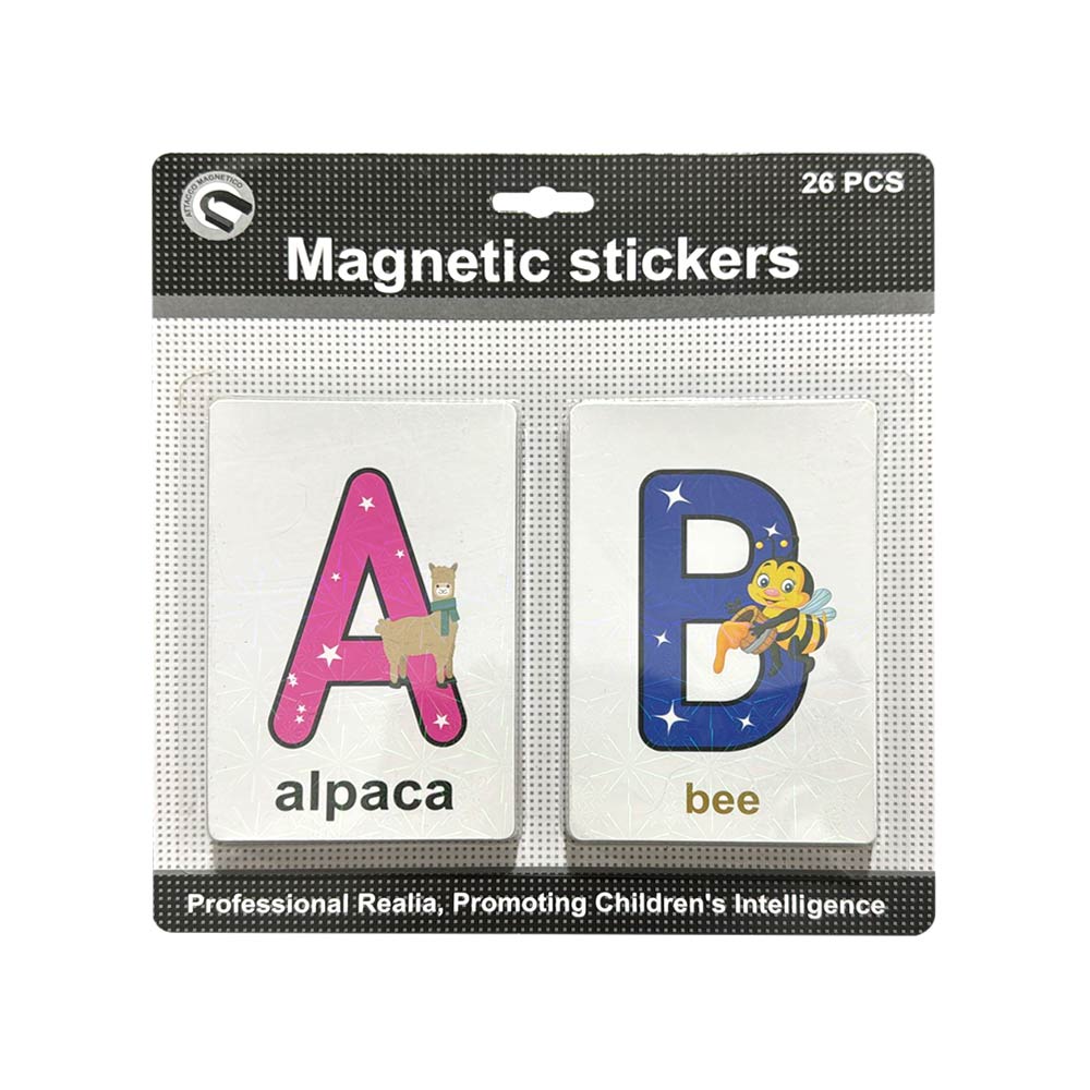 Magnetic Stickers English - 26 Pcs