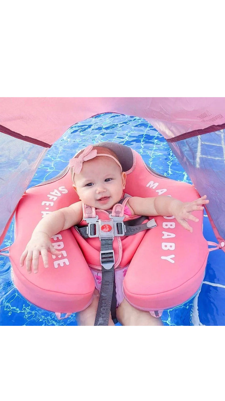 MambobabyChestFloatwithCanopywaterProofPink