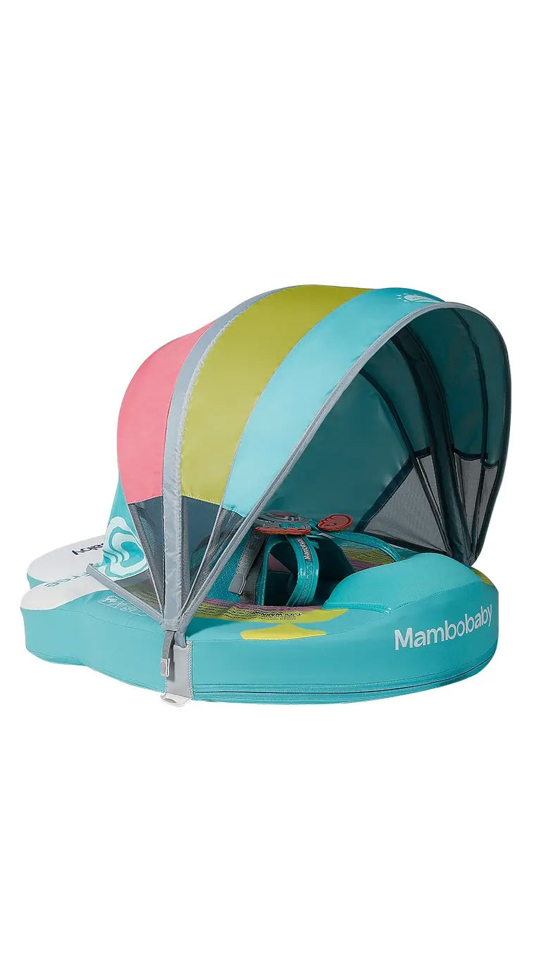 Mambo Baby Rainbow Chest Float with Canopy & tail ( 3 months - 2 yrs)