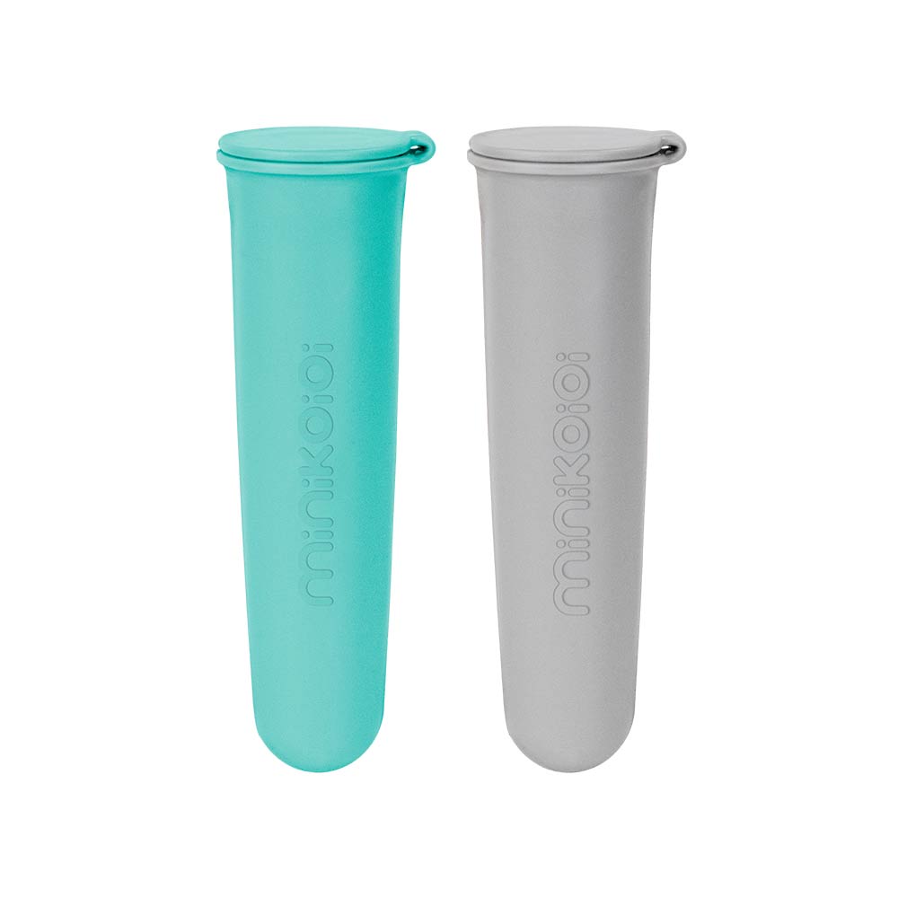 Minikoioi Icy Pops - Powder Gray / Aqua Green - 2 Pcs