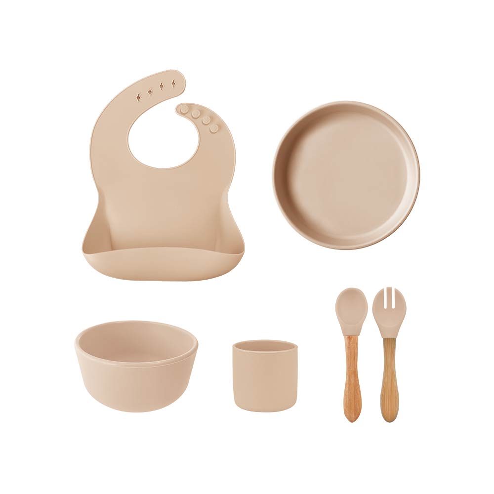 Minikoioi BLW Set III (Feeding Set) - Bubble Beige