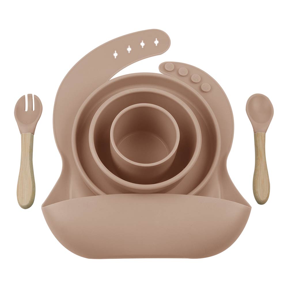 Minikoioi BLW Set III (Feeding Set) - Bubble Beige