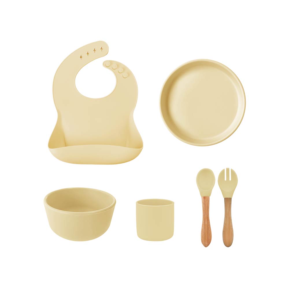 Minikoioi BLW Set III (Feeding Set) - Mellow Yellow