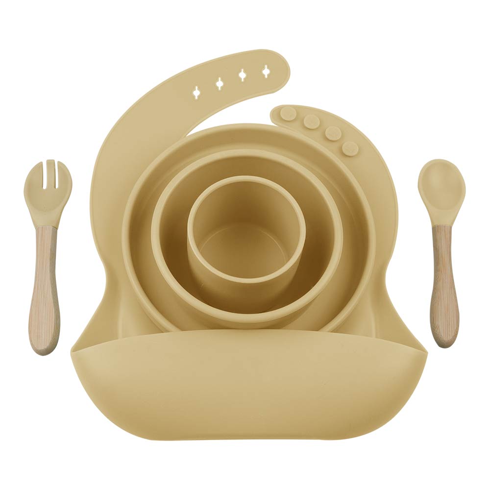 Minikoioi BLW Set III (Feeding Set) - Mellow Yellow