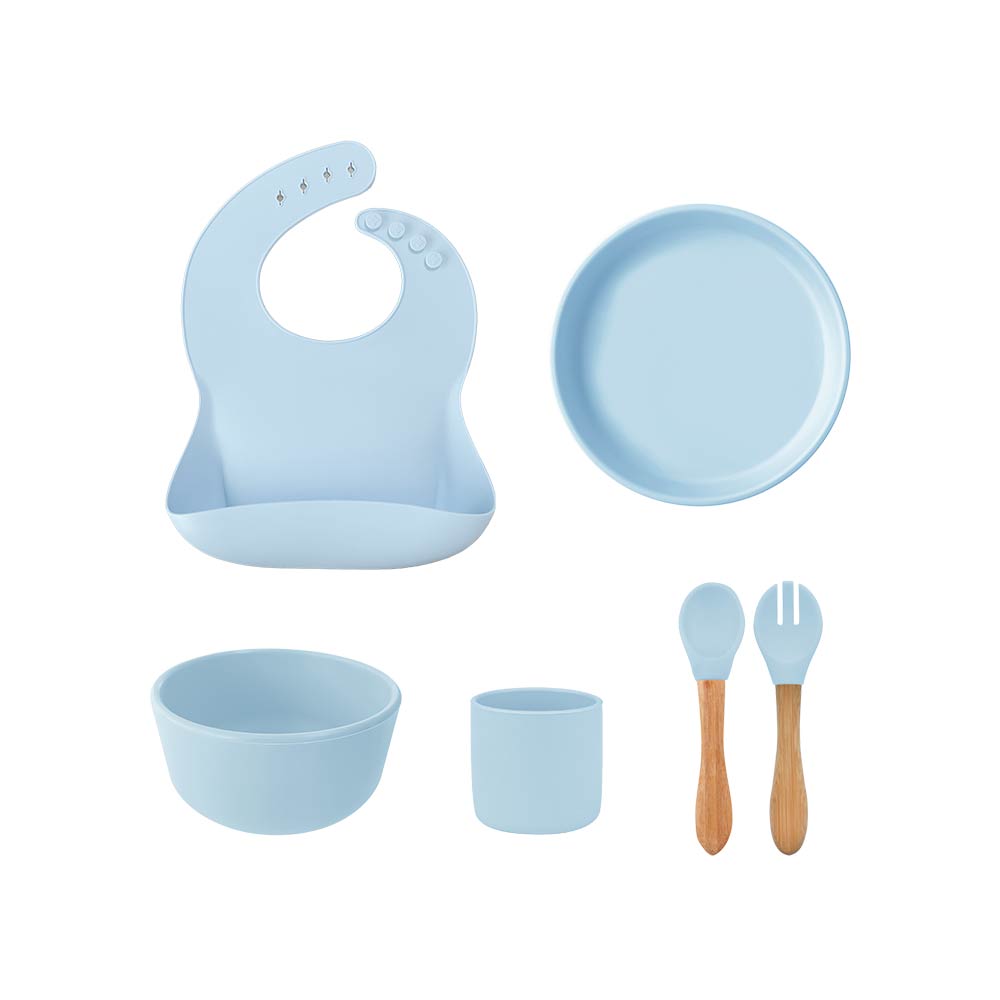 Minikoioi BLW Set III (Feeding Set) - Mineral Blue