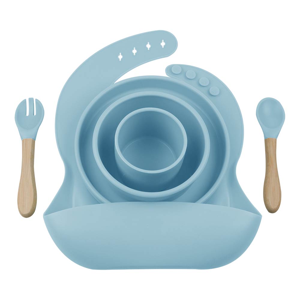Minikoioi BLW Set III (Feeding Set) - Mineral Blue