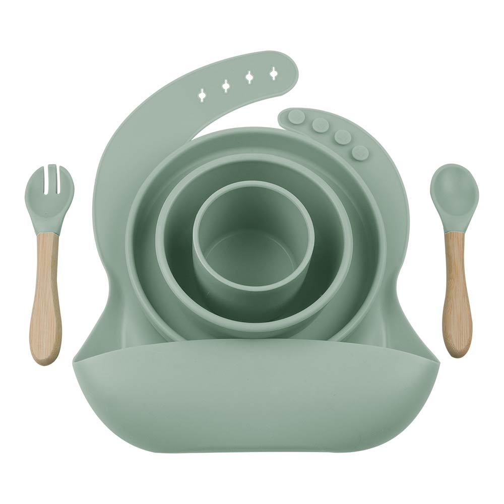Minikoioi BLW Set III (Feeding Set) - River Green