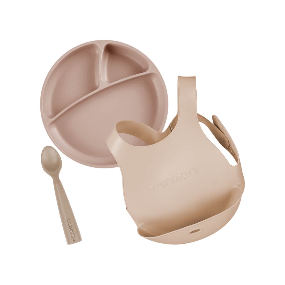 Minikoioi Feeding Set - Bubble Beige