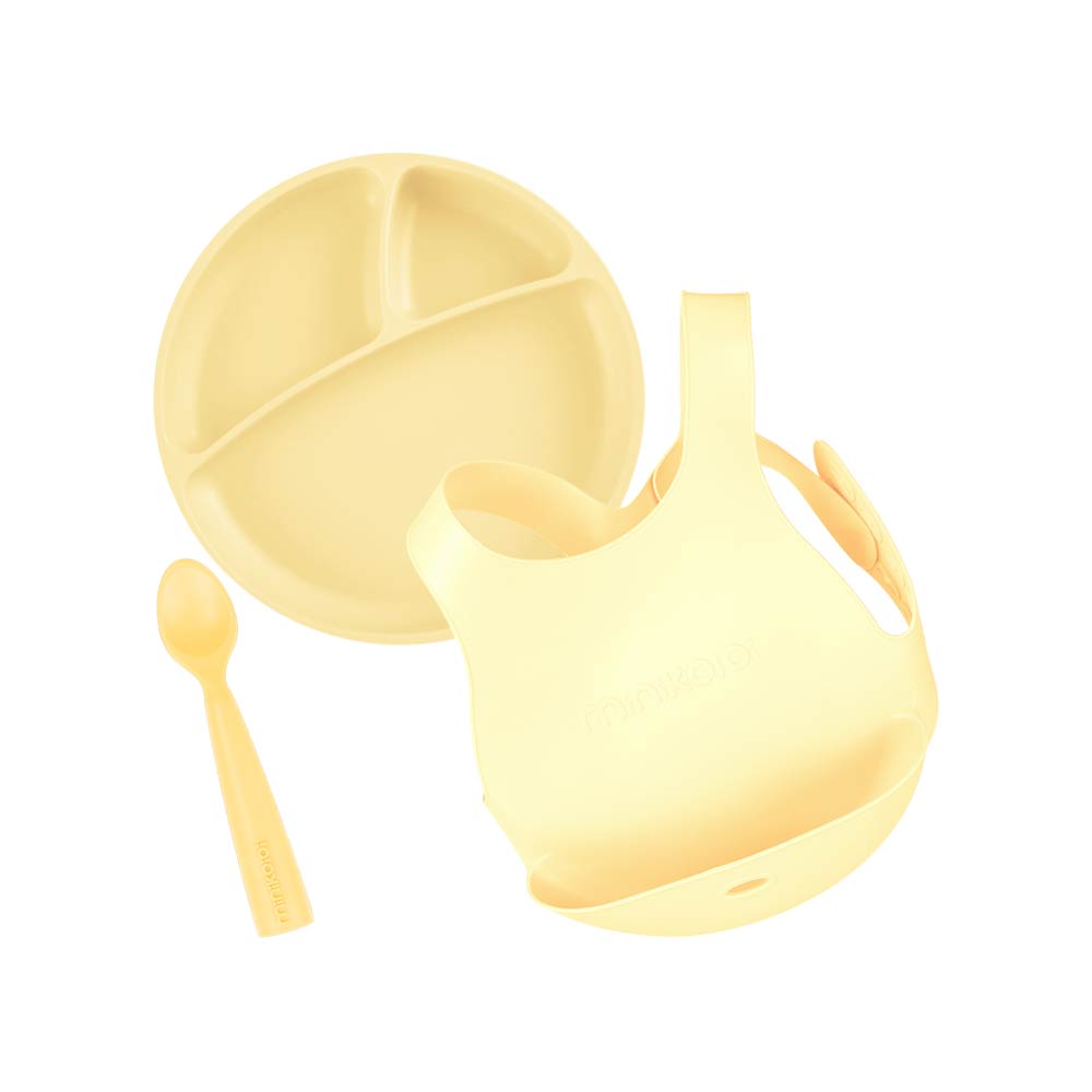 Minikoioi Feeding Set - Mellow Yellow