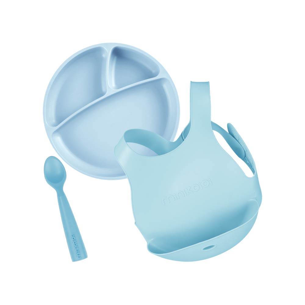 Minikoioi Feeding Set - Mineral Blue