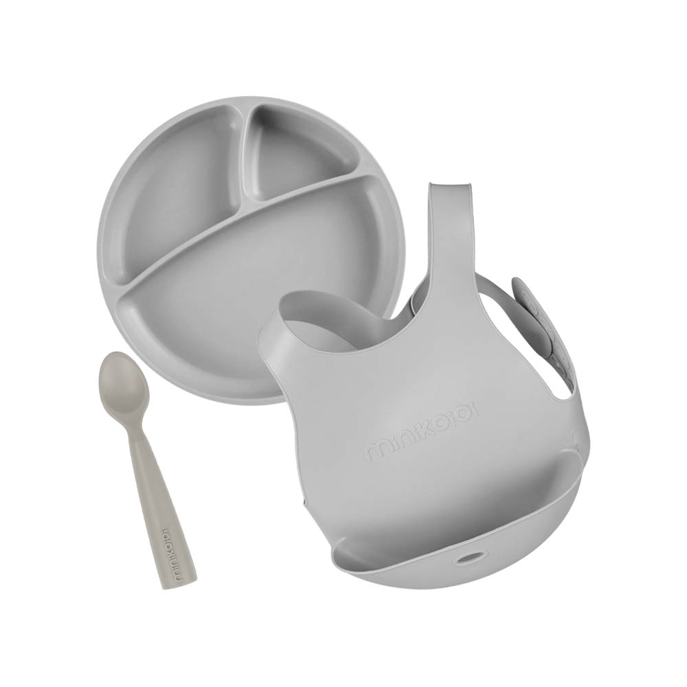 Minikoioi Feeding Set - Powder Gray