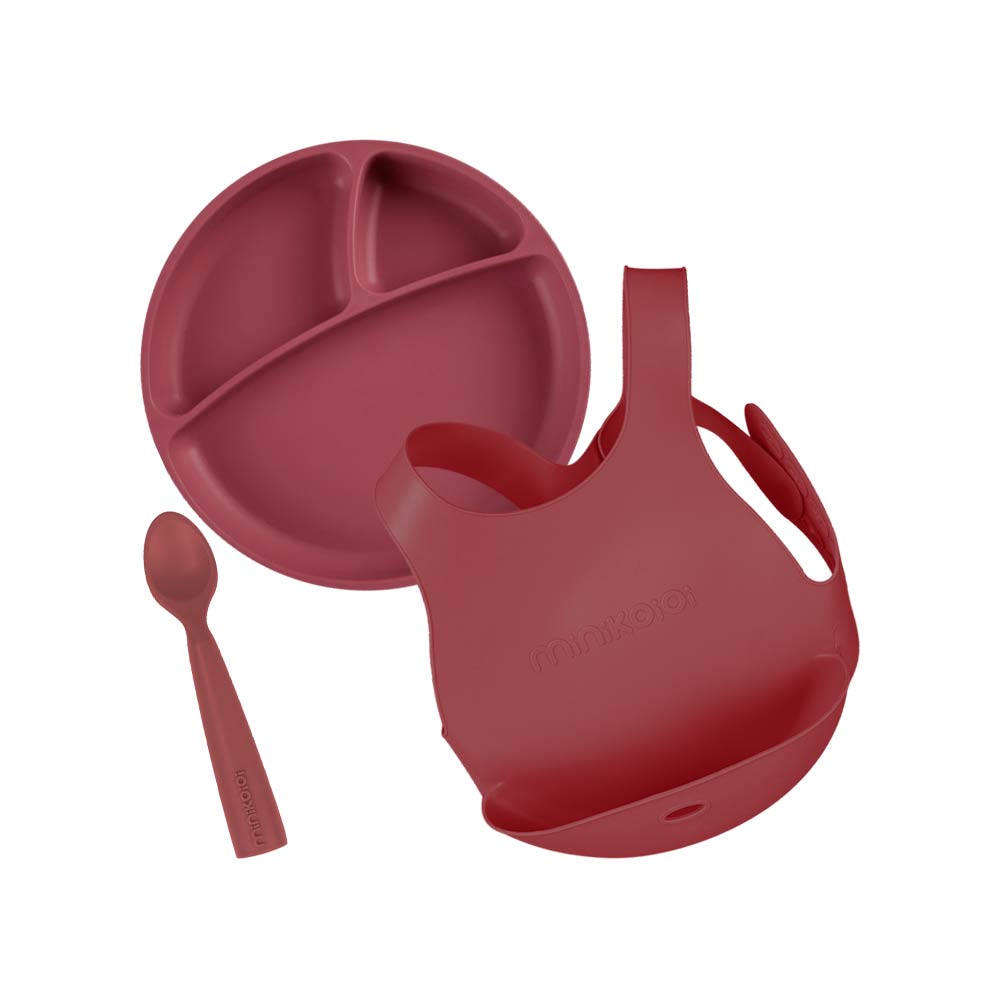 Minikoioi Feeding Set - Velvet Rose