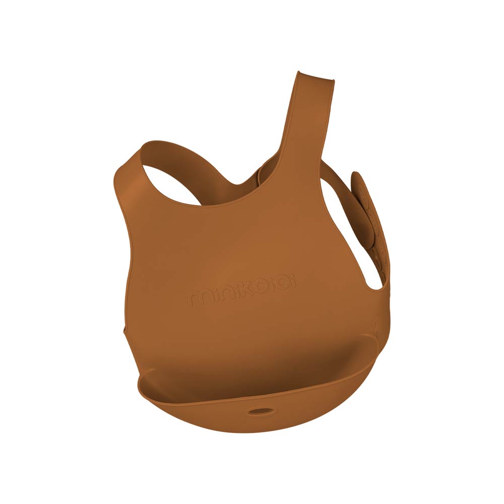 Minikoioi Flexi Bib - Woody Brown